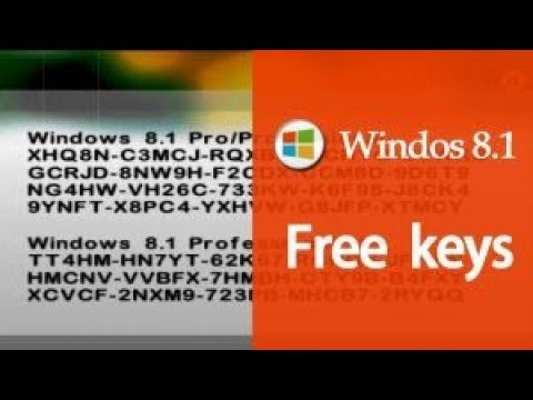 Windows 8.1 product key free 2018