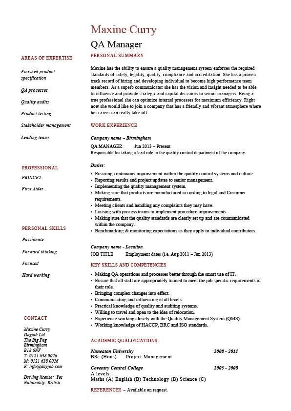 Apparel production manager resume sample